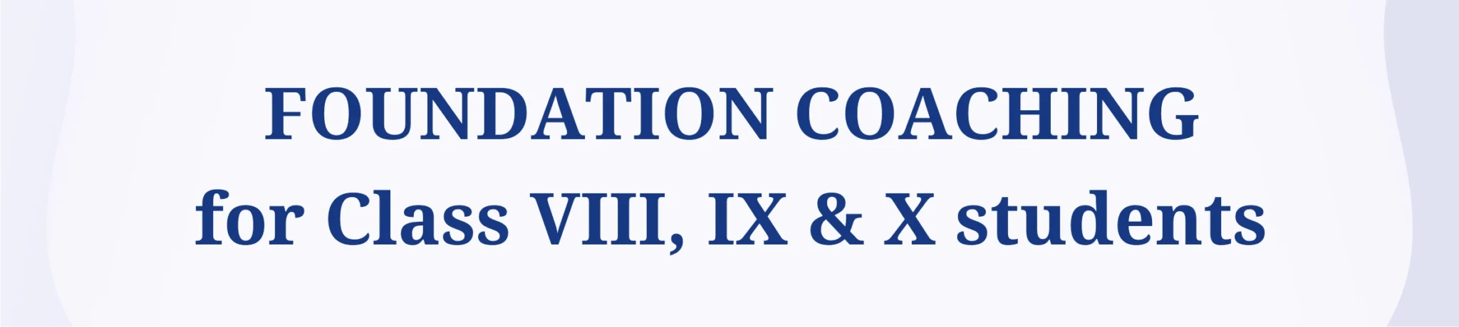FOUNDATION COACHING